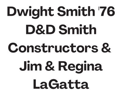 Dwight Smith '76 D&D Smith Constructors &  Jim & Regina LaGatta